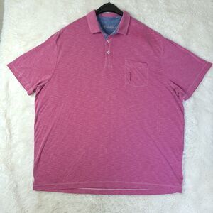 Caribbean 2XL Modal Light Red Or Salmon Collared Short Sleeve Polo Or Golf Shirt